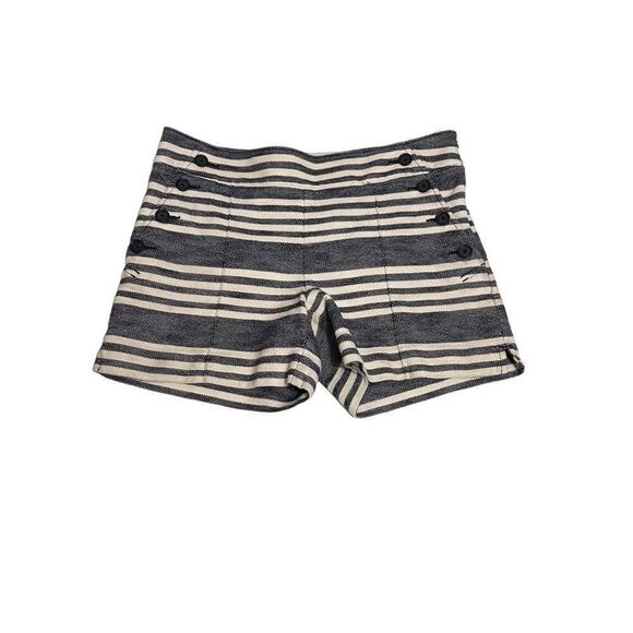 Ann Taylor Loft Sailor Striped Blue & White Shorts Sz 2 - Picture 4 of 9